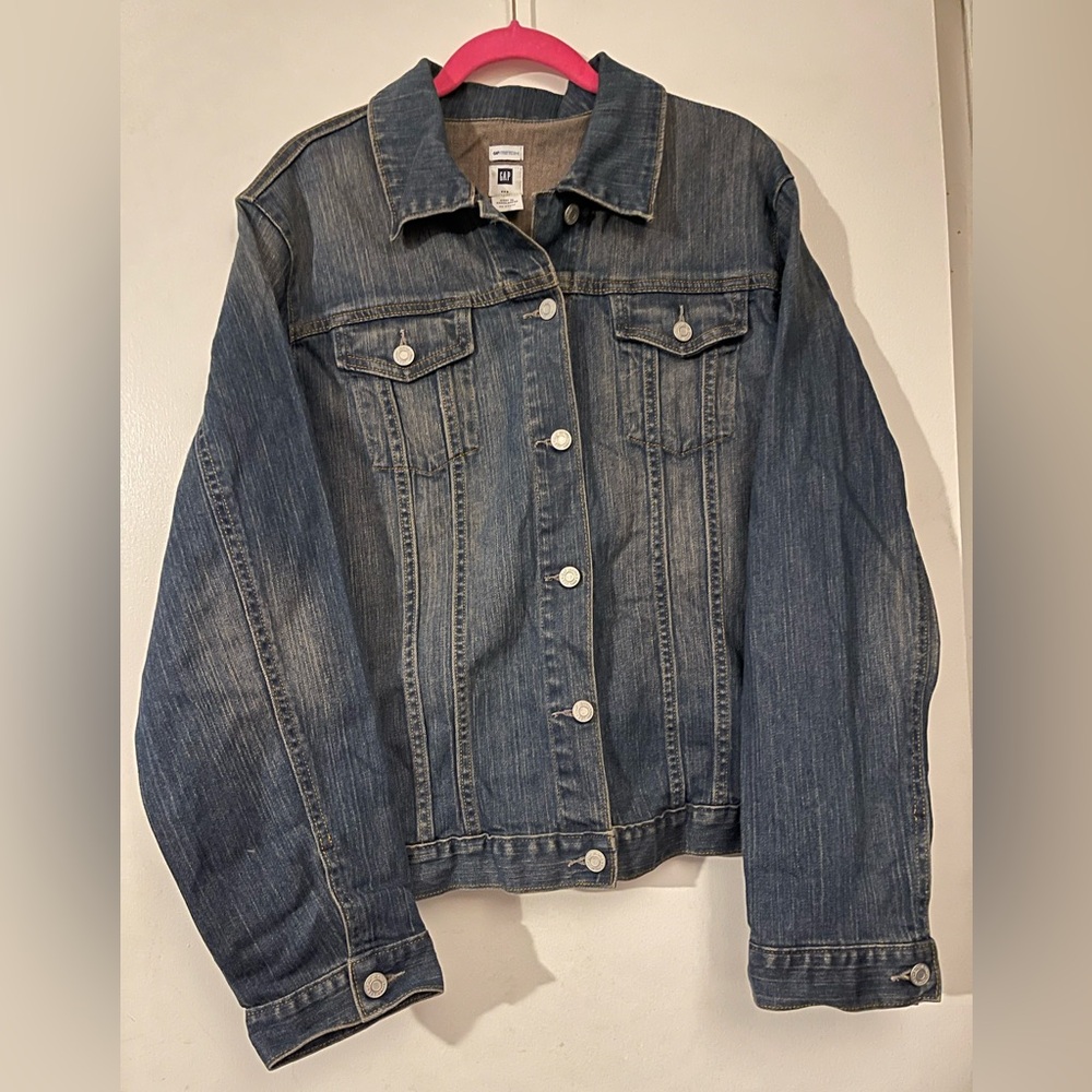 GAP Stretch Denim Jacket • Women’s XXL • Blue Jean Jacket